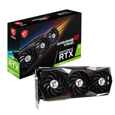 MSI nVidia GeForce RTX 3090 Ti GAMING X TRIO 24G GDDR6X,1920 MHz Boost Clock,DisplayPort x 3 (v1.4a),HDMI x 1