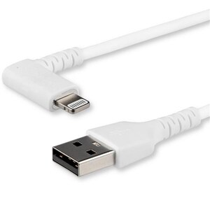 StarTech 1m USB A to Lightning Cable Durable Right Angle Apple MFI Cord - RUSBLTMM1MWR