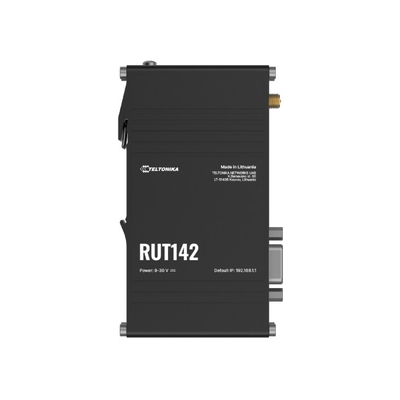Teltonika RS232 Industrial Router, Wi-Fi 4, RS232  for Serial Communication, Integrated DIN Rail Bracket, 3-Pin Power Connector, PSU excluded