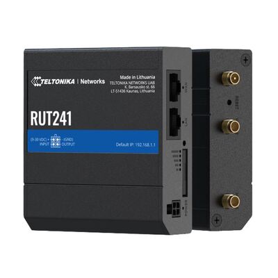 Teltonika Industrial Cellular Router, Instant LTE Failover, Compact and Powerful Industrial 4G LTE Router/Firewall, PSU included