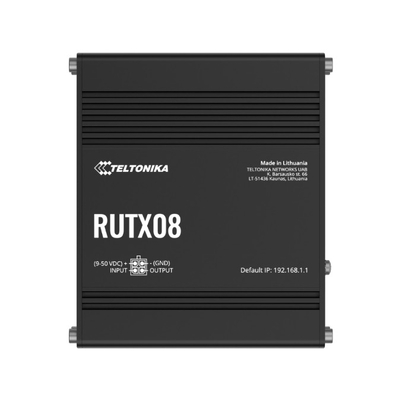 Teltonika Industrial Ethernet Router, Next Gen VPN Router for Professional Applications - 4xGbE LAN/WAN, PSU included