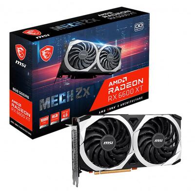 MSI Radeon RX 6600 XT MECH 2X 8GB OC Video Card - Radeon RX 6600 XT MECH 2X 8G OC