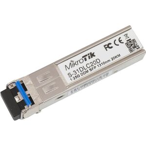 MikroTik S-31DLC20D SFP module 1.25G SM 20km 1310nm