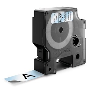 Dymo D1 Standard Label 19mm x 7m - Black on Clear