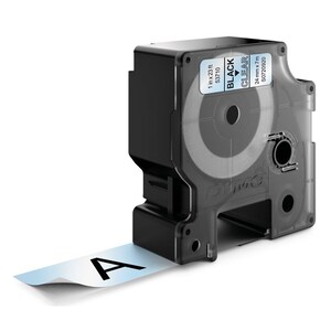 Dymo D1 Standard Label 24mm x 7m - Black on Clear