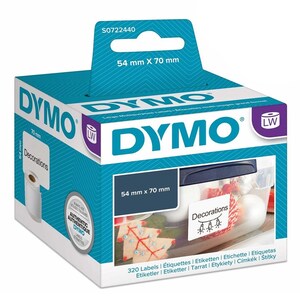 Dymo LabelWriter Multi-Purpose Label 54mm x 70mm - 320 Labels