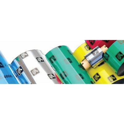 Zebra WAX RIBBON 174MMX450M (6.85INX1476FT) 2100 HIGH PERFORMANCE 25MM (1IN) CORE - S2100BK17445