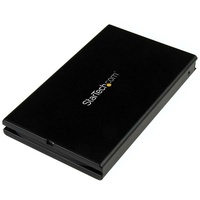 StarTech USB 3.1 2.5in SATA SSD HDD Enclosure w/ Integrated USB-C Cable - S251BU31C3CB