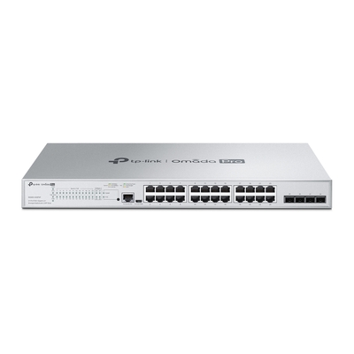 TP-LINK S5500-24GP4F Omada Pro 24-Port PoE+ Gigabit L2+ Managed Switch with 4 SFP Slots