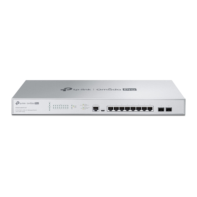 TP-LINK S5500-8MHP2XF Omada Pro 8-Port PoE+ 2.5G L2+ Managed Switch with 2 SFP+ Slots