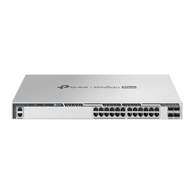 TP-LINK S6500-24MPP4Y Omada Pro 24-Port 2.5G Stackable L3 Managed PoE++ Switch with 4 25G Slots
