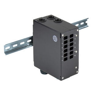 SERVEREDGE Din Rail Mount Enclosure - 12 Port LC Duplex/SC Simplex