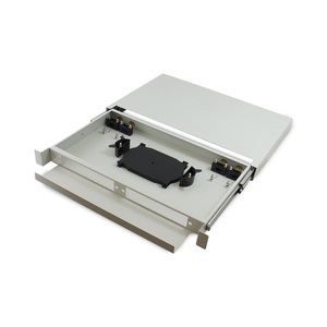 SERVEREDGE 1RU Fibre Sliding Patch Panel with Splice Cassette  Splice Protector & Mounting Kit 