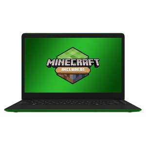 Leader Companion 402 - Minecraft Edition - 14' HD, Intel J4105, 4Gb ram, 64GB storage, Windows 10 S, Green chassis &  WASD keys, Office 365 personal