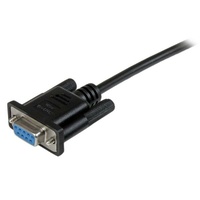 StarTech 1m Black DB9 RS232 Serial  Modem Cable F/F - SCNM9FF1MBK