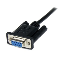 StarTech 1m Black DB9 RS232 Serial  Modem Cable F/M - SCNM9FM1MBK