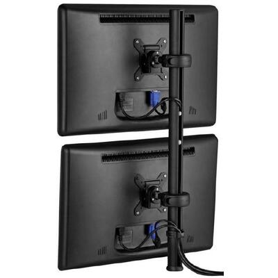 Atdec Spacedec Display Donut Pole 750mm Black - Double monitor or POS display mount- SD-DP-750+SD-DO
