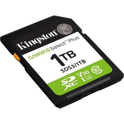 Kingston 1TB Canvas Select Plus UHS-I SDXC Memory Card - SDS3-1TB