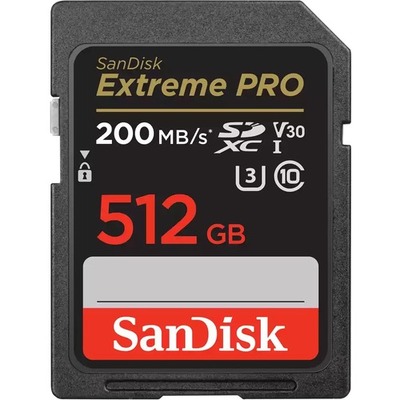 SanDisk EXTREME PRO SDXC SDXXD 512GB V30 U3 C10 - SDSDXXD-512G-GN4IN