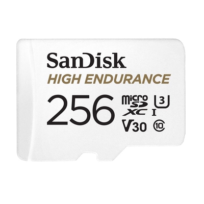 SANDISK High Endurance 256GB microSD V30 U3 C10 Card