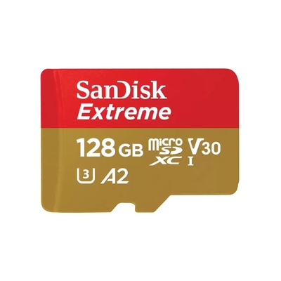 SanDisk Extreme microSDXC UHS-I CARD - 128GB - SDSQXAA-128G-GN6MA