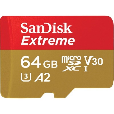 SanDisk EXTREME MICROSDXC SQXAH 64GB ACTIONCAM - SDSQXAH-064G-GN6AA