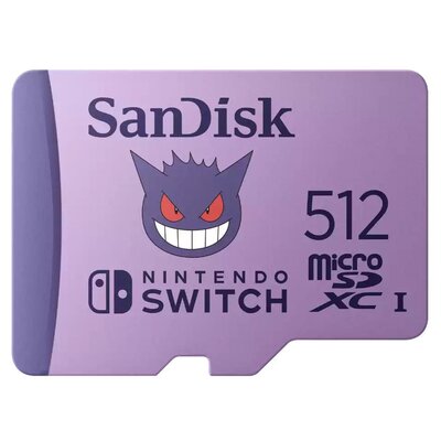 SanDisk 512GB Nintendo-Licensed MicroSDXC UHS-I Memory Card - 100MB/s - SDSQXAO-512G-GN6ZK