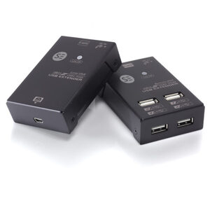 SERVEREDGE USB 2.0 4-Port Rangeboost Ethernet - 50meters  4-Port USB Extender over Cat5e/Cat6 Cable