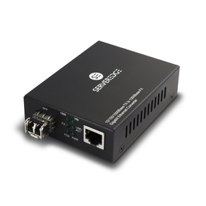 SERVEREDGE Multi Mode Duplex Media Converter - 10/100/1000 SFP Type LC Connector -550m