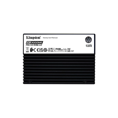 Kingston 15.36TB DC3000ME U.2 PCIe 5.0 NVMe TCG Opal Enterprise SSD - SEDC3000ME-15T3