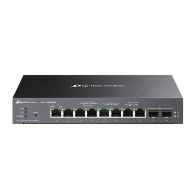 TP-LINK SG2210XMP-M2 Omada 8-Port 2.5GBASE-T and 2-Port 10GE SFP+ Smart Switch with 8-Port PoE+