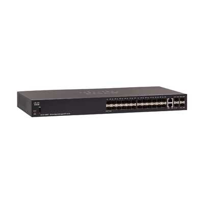 CISCO (SG350-28SFP-K9-AU) CISCO SG350-28SFP 28-PORT GIGABIT MANAGED SFP SWITCH