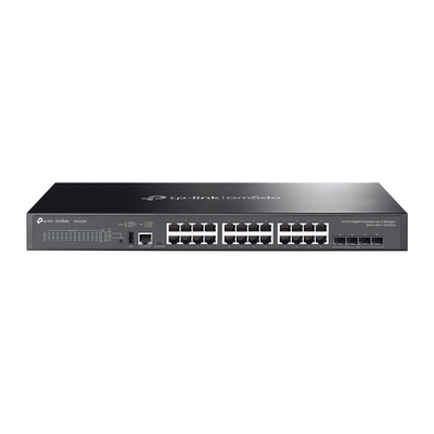 TP-LINK SG5428X Omada 24-Port Gigabit Stackable Lite L3 Managed Switch with 4 10G Slots