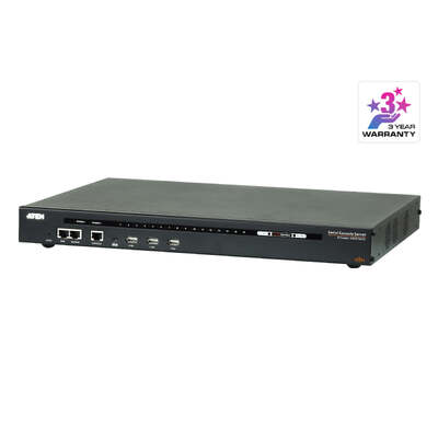 ATEN SN0116CO-AX-U 16-Port Serial Console Server with Dual Power/LAN