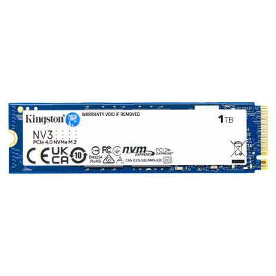Kingston NV3 1TB PCIe 4.0 NVMe M.2 2280 SSD - SNV3S-1000G