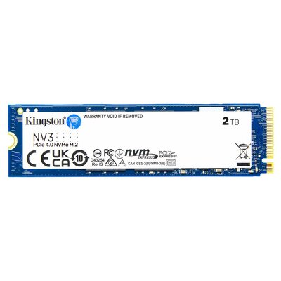 Kingston NV3 2TB PCIe 4.0 NVMe M.2 2280 SSD - SNV3S-2000G