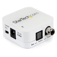 StarTech Two Way Digital Coax to Toslink Audio Converter Repeater - SPDIFCOAXTOS