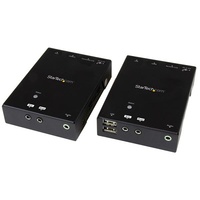 StarTech Extend Ultra HD 4K video, an IR signal and four USB devices to a remote location, with power over cable ST121HDBTU