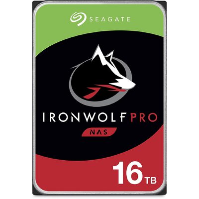 SEAGATE IronWolf Pro, NAS, 3.5" HDD, 16TB, SATA 6Gb/s, 7200RPM, 256MB Cache - ST16000NT001