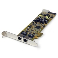 StarTech Dual Port PCI Express Gigabit Ethernet PCIe Network Card Adapter - PoE/PSE ST2000PEXPSE