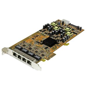 STARTECH 4 Port Gigabit PoE PCIe Network Card - ST4000PEXPSE