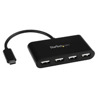 StarTech 4-Port USB-C Hub, Mini Hub, USB-C to 4x USB-A, USB 2.0 - ST4200MINIC