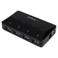 StarTech 4-Port USB 3.0 (5Gbps) Hub w/ 2.4A Dedicated Fast-Charge Pt - ST53004U1C