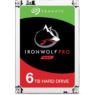 SEAGATE IronWolf Pro, NAS, 3.5" HDD, 6TB, SATA 6Gb/s, 7200RPM, 256MB Cache - ST6000NT001