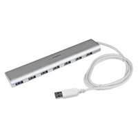 StarTech 7Port USB Hub, Aluminum and Compact USB 3.0 Hub for Mac - ST73007UA