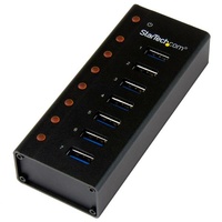StarTech 7 Port USB 3.0 Hub – Desktop or Wall-Mountable Metal Enclosure - ST7300U3M