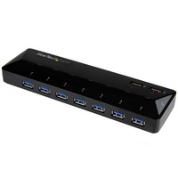 StarTech 7 Port USB 3.0 Hub plus two 2.4A Dedicated Fast Charging Ports - ST93007U2C