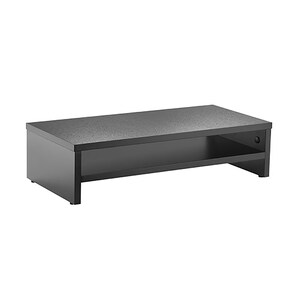 Brateck Particle Board Desktop Monitor Stand,  Additional Storage-Black