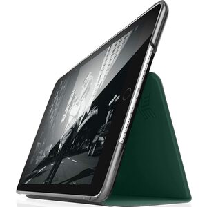 STM Studio case designed to fit Apple iPad 5th Gen 9.7”, iPad 6th Gen 9.7, iPad Pro 9.7, iPad Air 1, iPad Air 2 - Dark Green / Smoke
