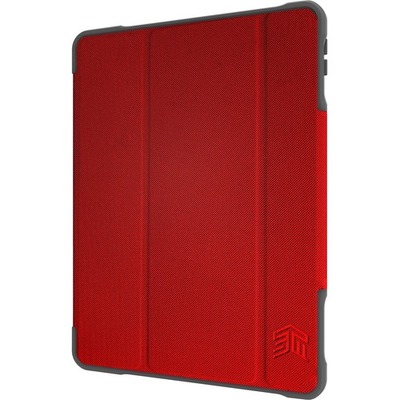 STM Dux Plus Duo Carrying Case for 25.9 cm (10.2") Apple iPad (7th Generation) Stylus - Red, Clear - STM-222-237JU-02